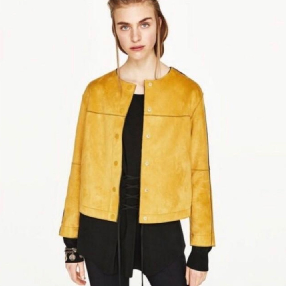 ⚡️Flash Sale⚡️Zara faux suede jacket